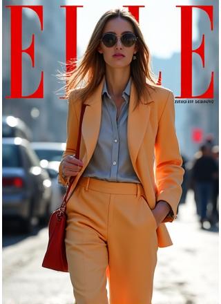 Couverture du magazine Elle, présentant un style chic et contemporain en collaboration avec un photographe de L'Atelier Lumineux.